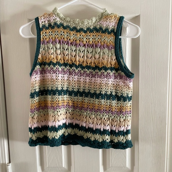 Striped Crochet Top - Picture 2 of 3